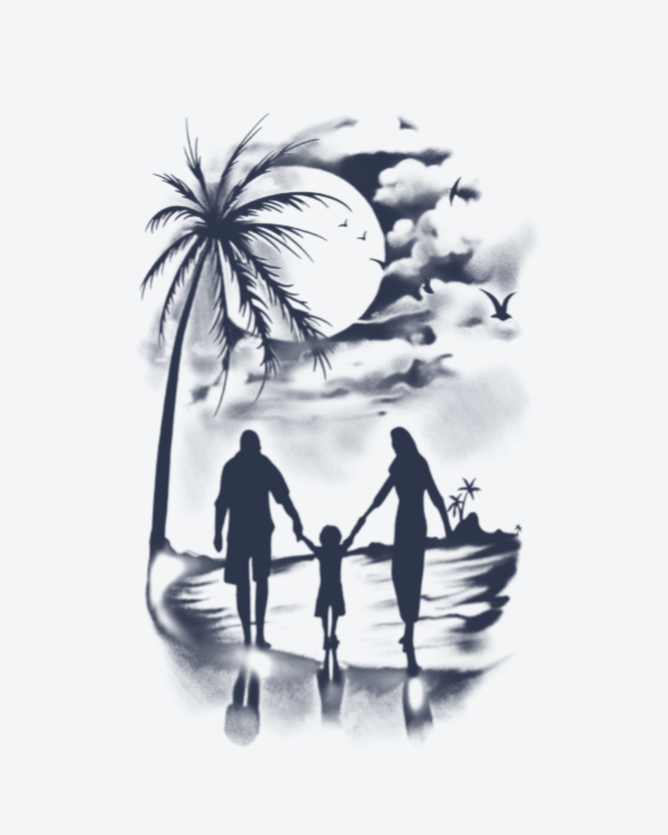 Famille au Crépuscule