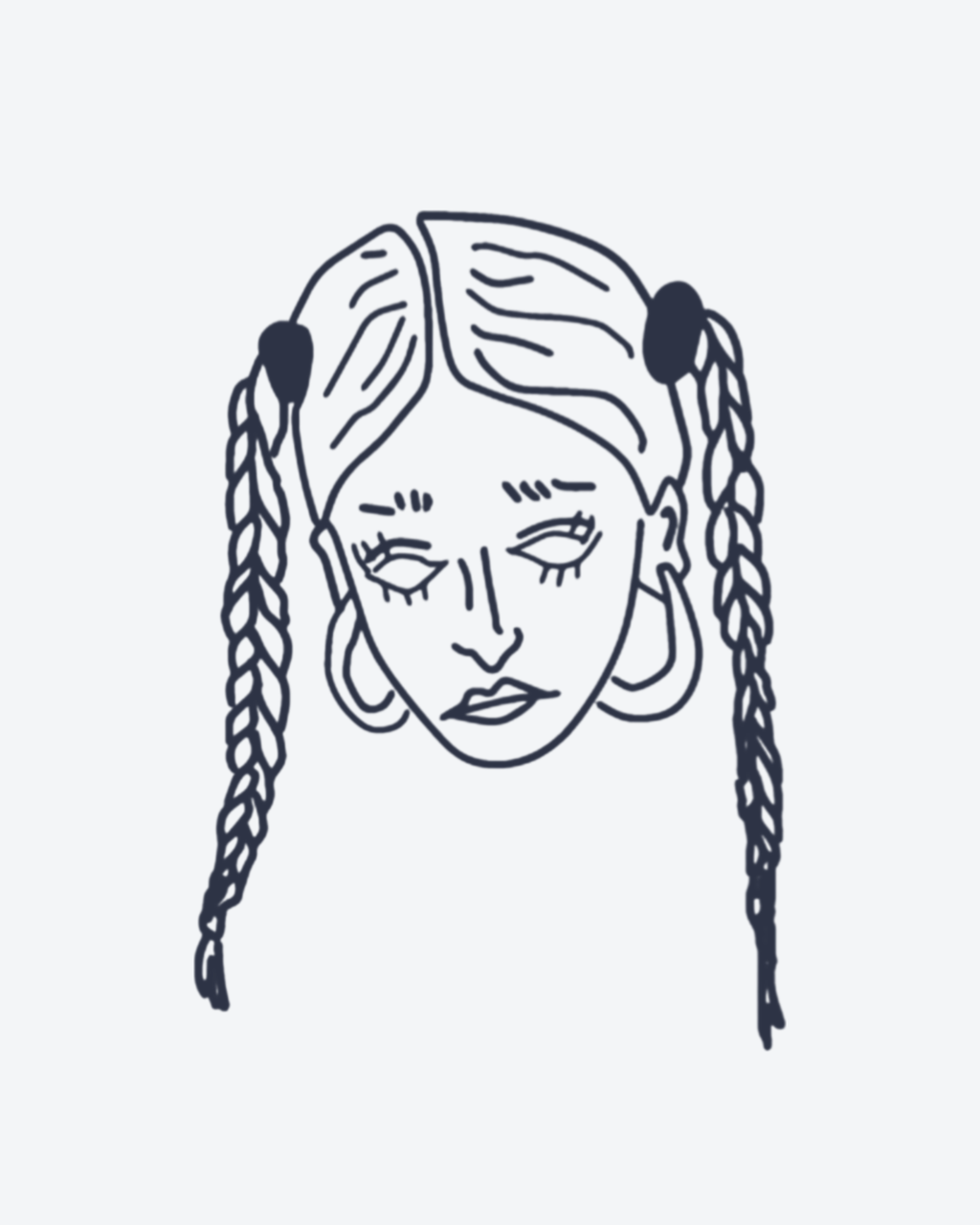 Fille aux Tresses