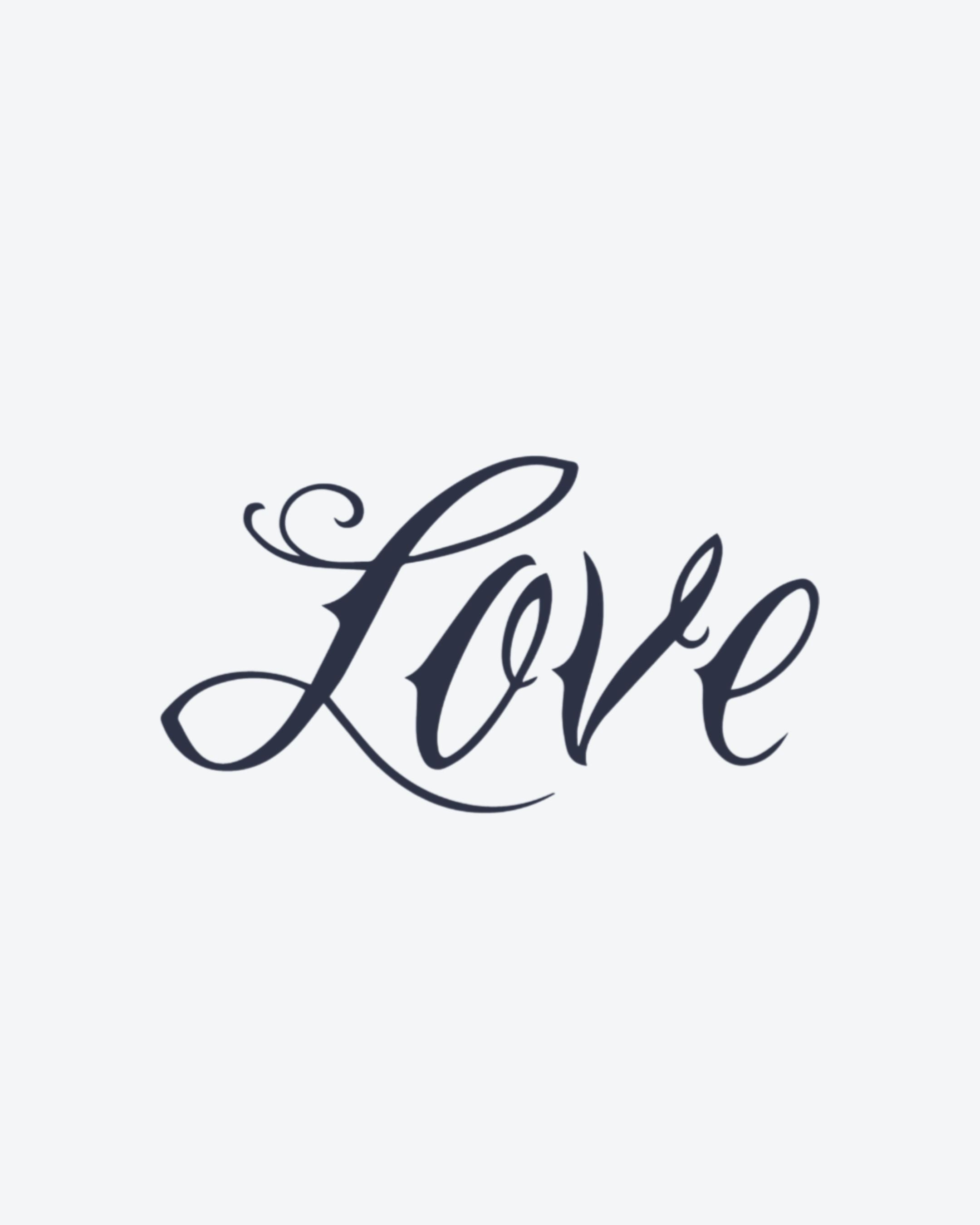 Love Calligraphie