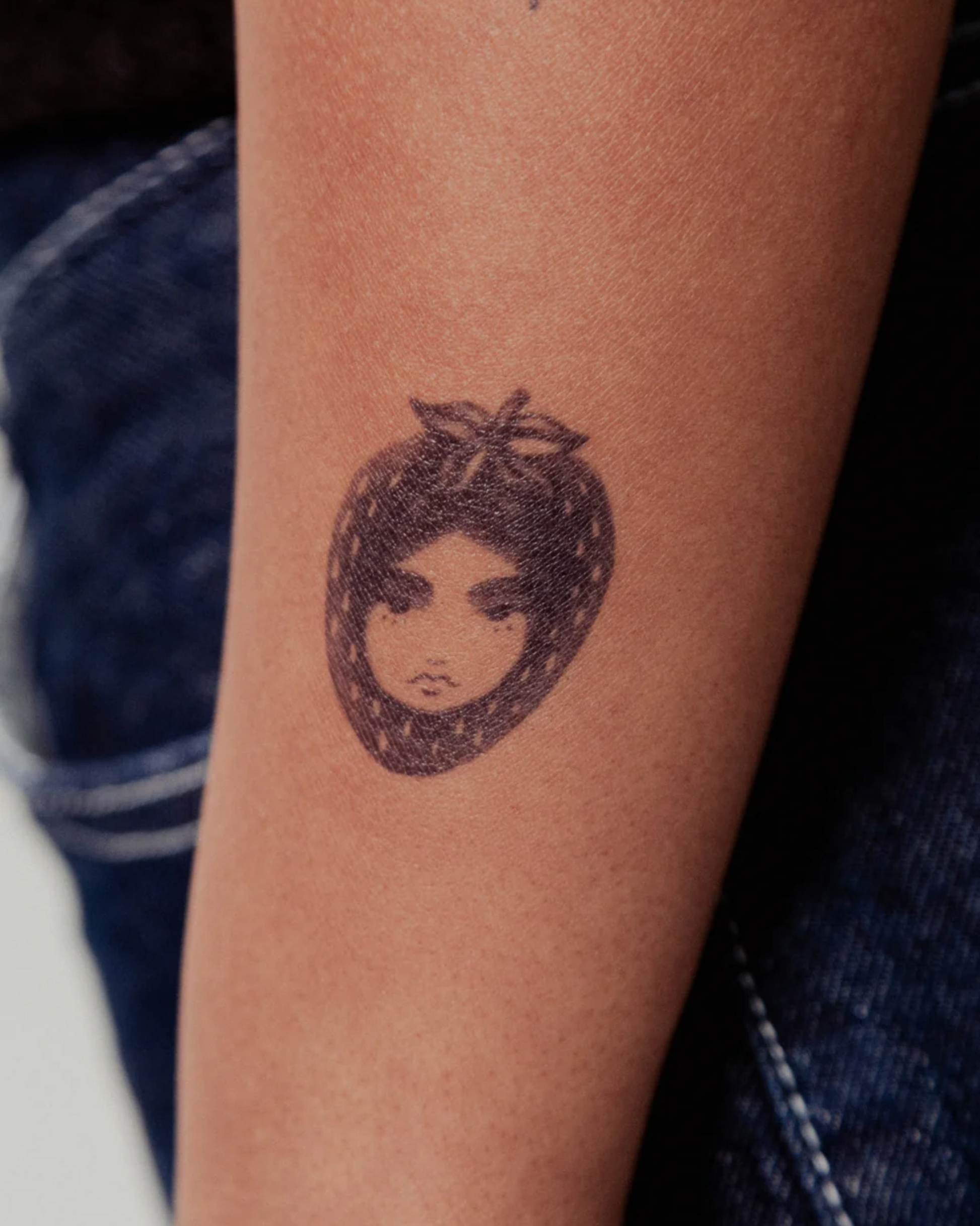 Visage fraise