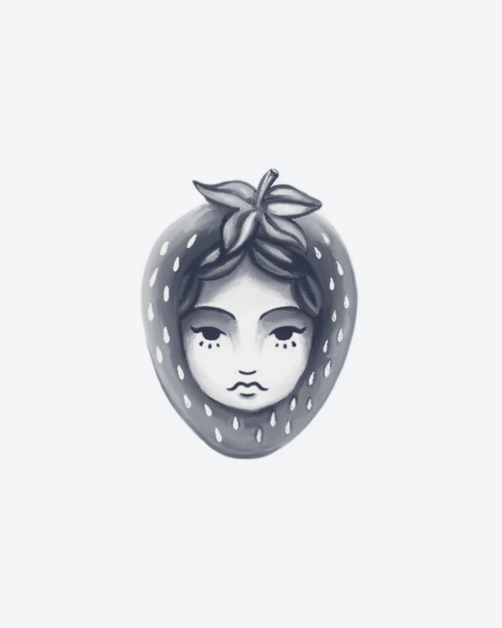 Visage fraise